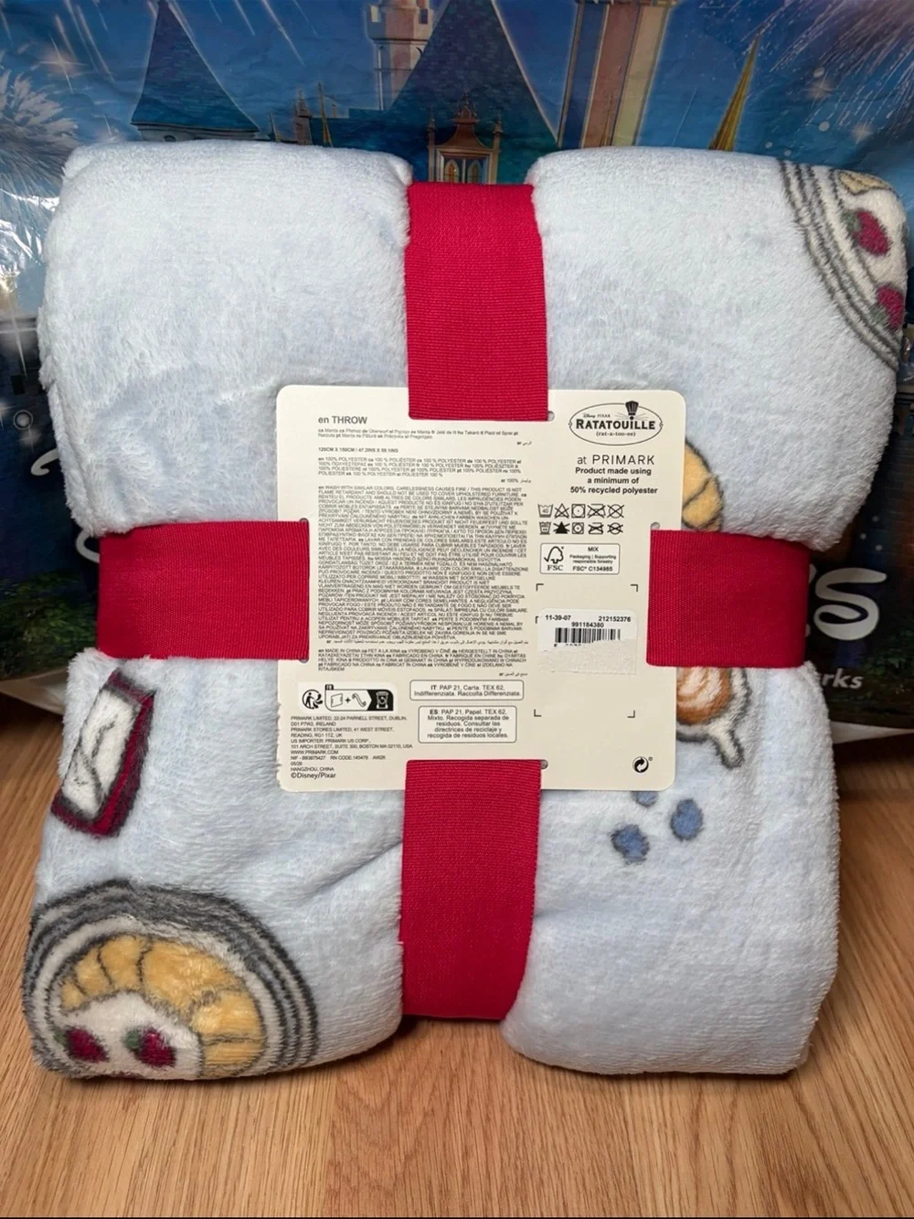 Disney Pixar Ratatouille Remy Plush Throw Blanket Primark Exclusive New